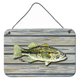 Caroline'S Treasures Fish Bass Small Mouth Aluminum Metal Wall Or Door Hanging Prints, 8 X 12