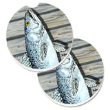 Caroline'S Treasures Fish Speckled Trout Set Of 2 Cup Holder Car Coasters 8494Carc, 2.56, Multicolor