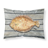 Caroline'S Treasures 8495Pillowcase Fish Flounder Moisture Wicking Fabric Standard Pillowcase, Large, Multicolor