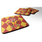 Caroline'S Treasures 8499Fc Hot Peppers Foam Coasters (Set Of 4), 3.5 H X 3.5 W, Multicolor