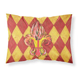 Caroline'S Treasures 8499Pillowcase Peppers Fleur De Lis Moisture Wicking Fabric Standard Pillowcase, Large, Multicolor