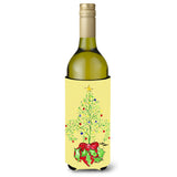 Christmas Tree Fleur De Lis Wine Bottle Beverage Insulator Beverage Insulator Hugger