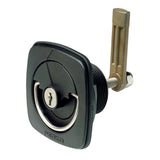 Perko 1081DP3BLK FlushMount Locking Latch for 3/8 to 7/8 Thick Smooth/Carpeted Surface, Fits 23/8 Hole 11/16 to 29/16