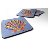 Caroline'S Treasures 8525Fc Shells Foam Coasters (Set Of 4), 3.5 H X 3.5 W, Multicolor