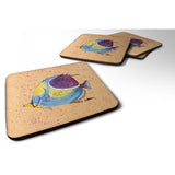 Caroline'S Treasures 8529Fc Tropical Fish Foam Coasters (Set Of 4), 3.5 H X 3.5 W, Multicolor