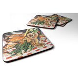 Caroline'S Treasures 8537Fc Crab Boil Foam Coasters (Set Of 4), 3.5 H X 3.5 W, Multicolor