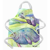 Caroline'S Treasures 8544Apron Manatee Apron, Large, Multicolor