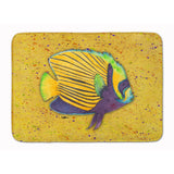 Caroline'S Treasures Tropical Fish On Mustard Floor Mat, 19 X 27, Multicolor