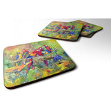 Caroline'S Treasures 8600-2Fc Bird-Parrot Foam Coasters (Set Of 4), 3.5 H X 3.5 W, Multicolor