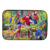 Caroline'S Treasures Parrot Dish Drying Mat, 14 X 21, Multicolor