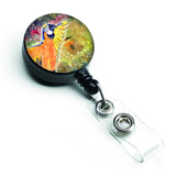 Caroline'S Treasures Parrot Parrot Head Retractable Badge Reel, Multicolor (8602Br)