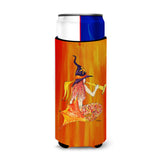 Mermaid In Witches Hat Halloween Ultra Beverage Insulators For Slim Cans 8629Muk