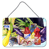 Caroline'S Treasures 8637Ds812 Crystal Hot Sauce With Seafood Wall Or Door Hanging Prints, 8 X 12, Multicolor