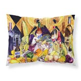 Caroline'S Treasures 8638Pillowcase Crystal Hot Sauce With Fleur De Lis And Wine Fabric Standard Pillowcase, Large, Multicolor