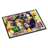 Caroline'S Treasures 8641Jmat Crystal Hot Sauce With Camellia Beans And Black Skillet Indoor Or Outdoor Mat, 24 X 36, Mult