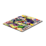 Caroline'S Treasures Crystal Hot Sauce With Camellia Beans And Black Skillet Mouse Pad/Trivet (8641Mp)