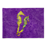 Caroline'S Treasures 8661Plmt Seahorse Fabric Placemat, Multicolor