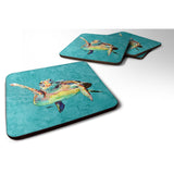 Caroline'S Treasures 8672Fc Turtle Foam Coasters (Set Of 4), 3.5 H X 3.5 W, Multicolor