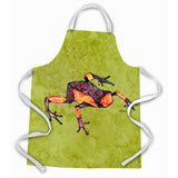 Caroline'S Treasures 8689Apron Avocado Frog Apron, Large, Multicolor