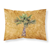 Caroline'S Treasures 8706Pillowcase Palm Tree On Gold Fabric Standard Pillowcase, Large, Multicolor