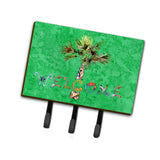 Caroline'S Treasures 8710Th68 Welcome Palm Tree On Green Leash Or Key Holder, Large, Multicolor