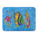 Caroline'S Treasures Troical Fish And Seaweed On Blue Floor Mat, 19 X 27, Multicolor