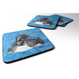 Caroline'S Treasures 8717Fc Loon Foam Coasters (Set Of 4), 3.5 H X 3.5 W, Multicolor
