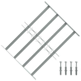 Vidaxl Adjustable Security Grille For Windows With 4 Crossbars 19.7-25.6 -Like New
