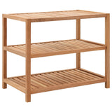 vidaXL Storage Shelf Natural Solid walnut wood 25.6 x 15.7 x 21.7 in