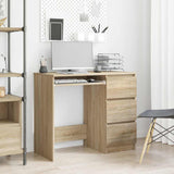 vidaXL Desk Sonoma Oak 35.4x17.7x29.9 Engineered Wood