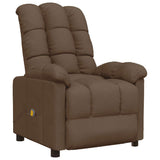 Vidaxl Massage Recliner Brown Fabric -Like New