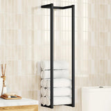 vidaXL Towel Rack Black 9.8x7.9x37.4 Iron