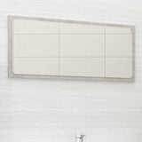 Vidaxl Bathroom Mirror Concrete Gray 31.5X0.6X14.6 Engineered Wood -Used