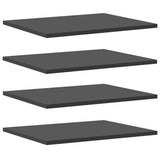 vidaXL Bookshelf Boards 4 pcs Gray 15.7x19.7x0.6 Engineered Wood