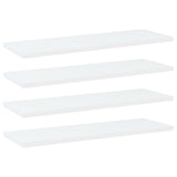 vidaXL Bookshelf Boards 4 pcs White 23.6x7.9x0.6 Engineered Wood