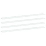 vidaXL Bookshelf Boards 4 pcs White 39.4x3.9x0.6 Engineered Wood