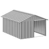 vidaXL Dog House Gray 45.9x60.2x32.1 Galvanized Steel