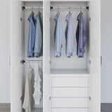 Vidaxl Telescopic Wardrobe Rails 2 Pcs Silver 22.8-39.4 -Like New