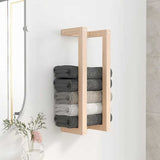 vidaXL Towel Rack Natural pine Solid pine wood 9.1 x 7.1 x 23.6 in
