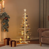 vidaXL Wooden Christmas Tree for Decoration 49.2 Solid Wood Pine