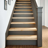 vidaXL Stair Tread Set of 4 Oak Solid oak wood 27.6x11.8 in Durable