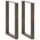 vidaXL Coffee Table Leg Set of 2 Natural steel Powder-coated steel