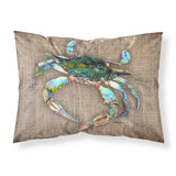 Caroline'S Treasures 8731Pillowcase Crab Moisture Wicking Fabric Standard Pillowcase, Large, Multicolor