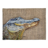 Caroline'S Treasures 8733Plmt Alligator Fabric Placemat, Multicolor