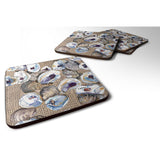 Caroline'S Treasures 8734Fc Oyster Foam Coasters (Set Of 4), 3.5 H X 3.5 W, Multicolor