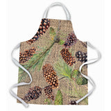 Caroline'S Treasures 8735Apron Pine Cones Apron, Large, Multicolor