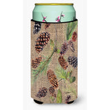 Pine Cones Tall Boy Beverage Insulator Beverage Insulator Hugger