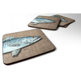 Caroline'S Treasures 8737Fc Fish Speckled Trout Foam Coasters (Set Of 4), 3.5 H X 3.5 W, Multicolor