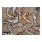Caroline'S Treasures 8738Plmt Shrimp Fabric Placemat, Multicolor