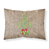 Caroline'S Treasures 8745Pillowcase Christmas Tree Fleur De Lis Moisture Wicking Fabric Standard Pillowcase, Large, Multicolor